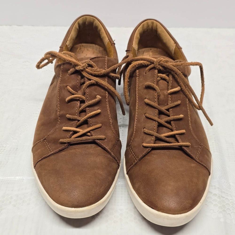 Kork Ease Womens Size 8 Paislee Brown Full Grain Leather Lace-Up Casual Shoes